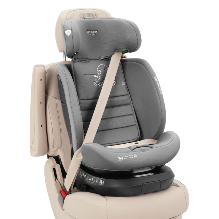 Автокрісло CARRELLO Octopus CRL-16002 Seashell Grey i-Size 40-150см ISOFIX, поворот, опорна стійка