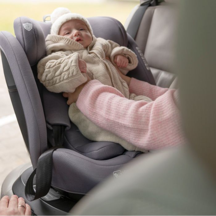 Автокрісло CARRELLO Octopus CRL-16002 Seashell Grey i-Size 40-150см ISOFIX, поворот, опорна стійка