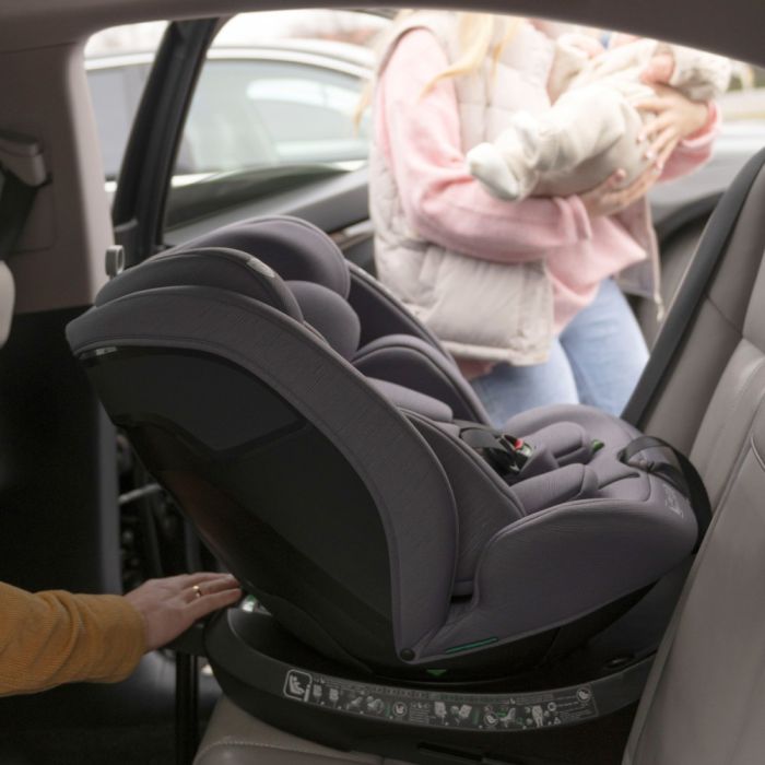 Автокрісло CARRELLO Octopus CRL-16002 Seashell Grey i-Size 40-150см ISOFIX, поворот, опорна стійка