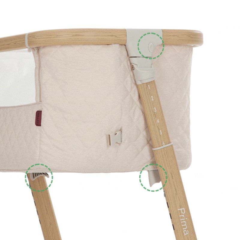 Приставная кроватка CARRELLO Prima CRL-16503 Honey Beige