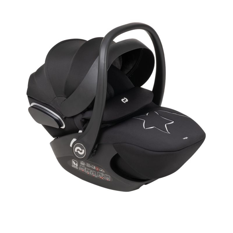 Автокресло CARRELLO Vega CRL-14101/3AY Absolute Black i-Size 40-87см ISOFIX з обертовою базою