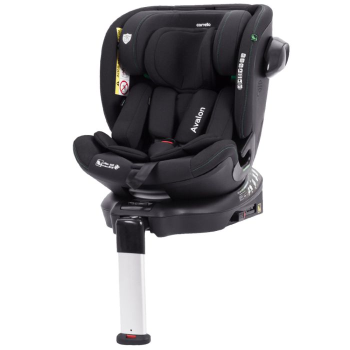 Автокрісло CARRELLO Avalon CRL-8805 Absolute Black i-Size 40-150см ISOFIX, поворот, опорна стійка