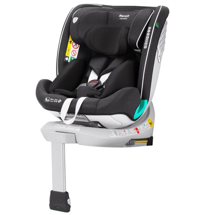 Автокрісло CARRELLO Revolt CRL-15805 Space Black i-Size 40-150см ISOFIX, поворот, опорна стійка