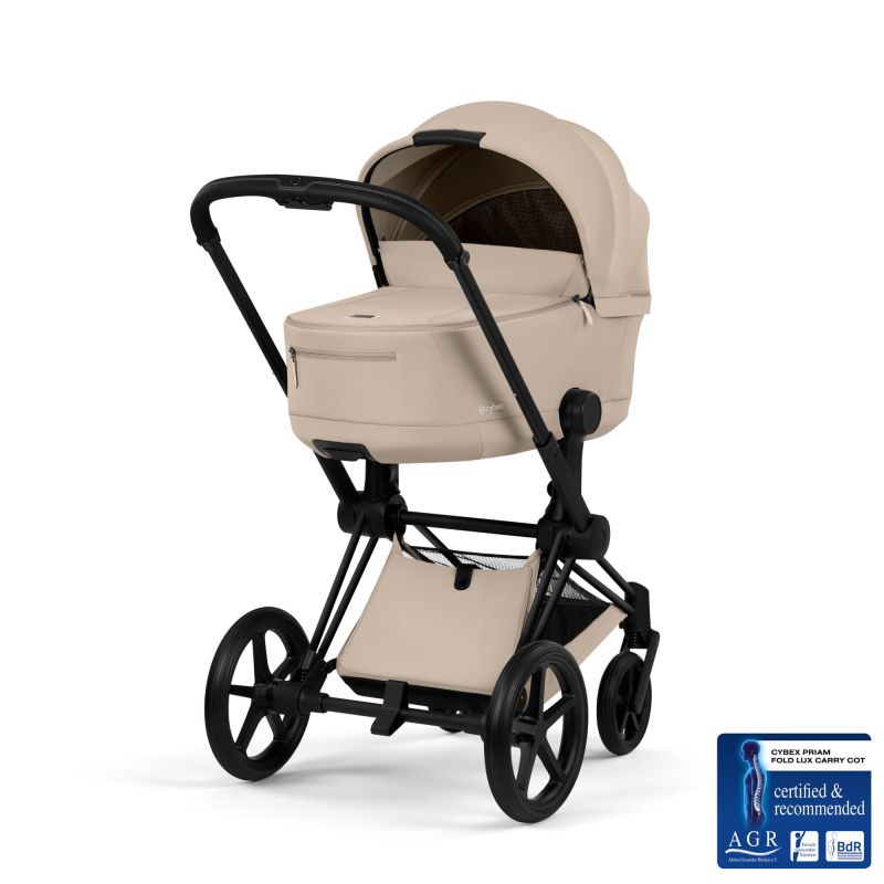 Коляска 2 в 1 Cybex Priam 5.0 Comfort Collection Cozy Beige шасси Matt Black