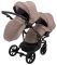 Коляска 2 в 1 для двойни Bair Next DUO Soft 03 темный капучино