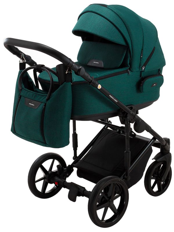 Коляска 2 в 1 Adamex Porto Light Tip TK-52 темно - зеленый