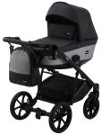 Коляска 2 в 1 Bair Kiwi Soft BKS-00/22 черный - светло-серый
