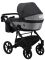 Коляска 2 в 1 Bair Kiwi Soft BKS-00/22 чорний - світло-сірий