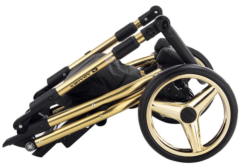 Коляска 2 в 1 Adamex Barcelona  Polar (Gold) BR608
