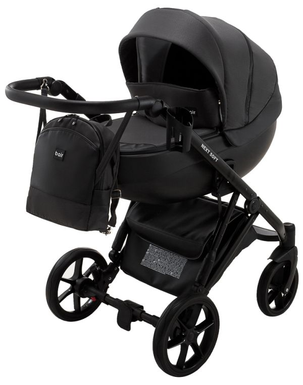 Коляска 2 в 1 Bair Next Soft 37 графит Коляска 2 в 1 Bair Next Soft 37 графит