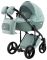 Коляска 2 в 1 Adamex Lucianо CR234 нефрит - нефрит кожа (выдавленная точка)