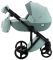 Коляска 2 в 1 Adamex Lucianо CR234 нефрит - нефрит кожа (выдавленная точка)