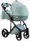 Коляска 2 в 1 Adamex Lucianо CR234 нефрит - нефрит кожа (выдавленная точка)