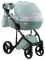 Коляска 2 в 1 Adamex Lucianо CR234 нефрит - нефрит кожа (выдавленная точка)