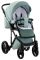 Коляска 2 в 1 Adamex Lucianо CR234 нефрит - нефрит кожа (выдавленная точка)