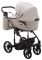 Коляска 2 в 1 Adamex Porto Light ECO шкіра 100% SA-7 латте