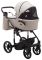 Коляска 2 в 1 Adamex Porto Light ECO шкіра 100% SA-7 латте