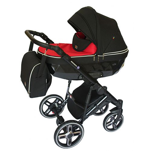 Коляска 2 у 1 Broco Monaco red