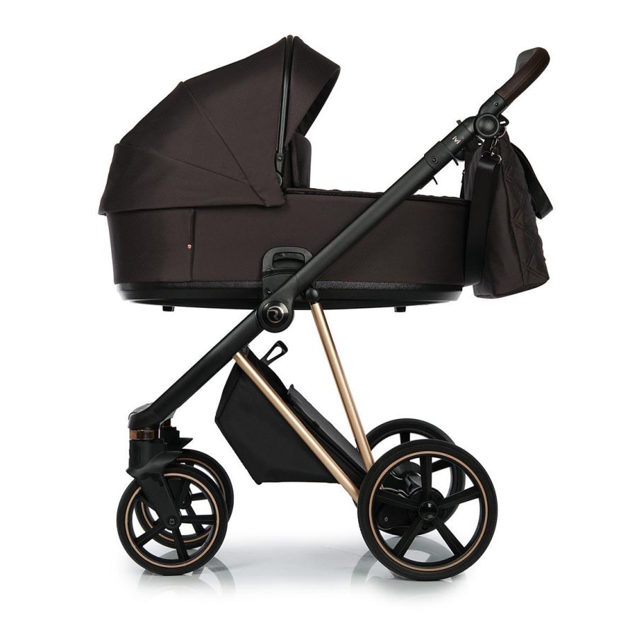 Коляска 2 в 1 Roan ivi Chocolate ECO Rose Gold 2.0