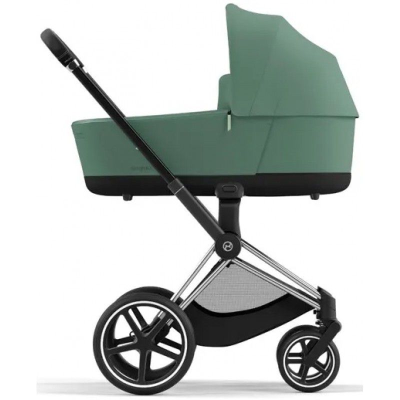 Коляска 2 в 1 Cybex Priam 4.0 Leaf Green шасі Chrome Black