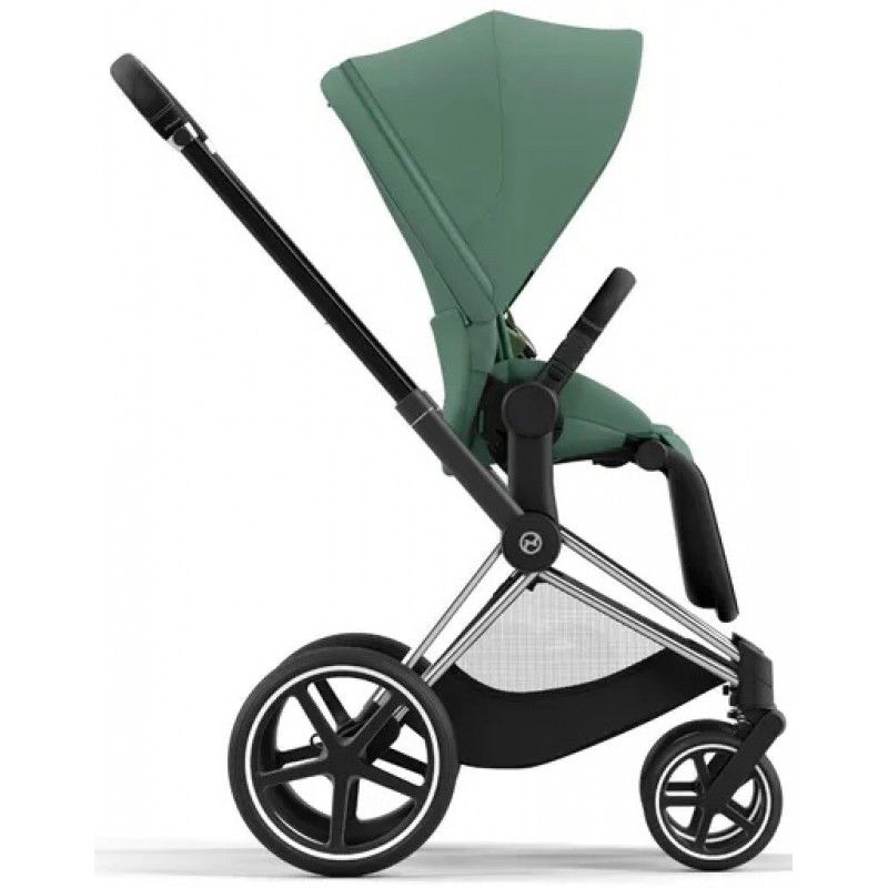 Коляска 2 в 1 Cybex Priam 4.0 Leaf Green шасі Chrome Black