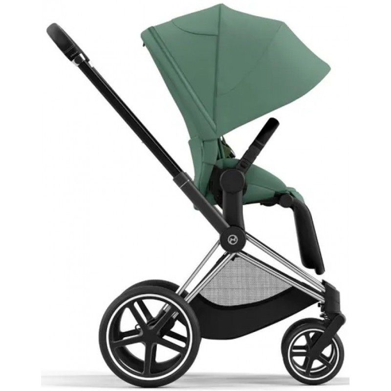 Коляска 2 в 1 Cybex Priam 4.0 Leaf Green шасі Chrome Black