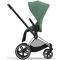 Коляска 2 в 1 Cybex Priam 4.0 Leaf Green шасси Chrome Black