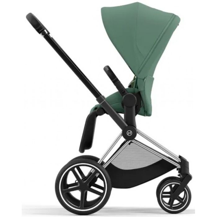 Коляска 2 в 1 Cybex Priam 4.0 Leaf Green шасси Chrome Black