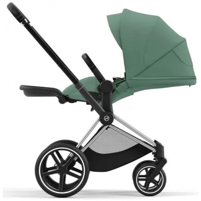 Коляска 2 в 1 Cybex Priam 4.0 Leaf Green шасси Chrome Black
