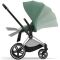 Коляска 2 в 1 Cybex Priam 4.0 Leaf Green шасси Chrome Black