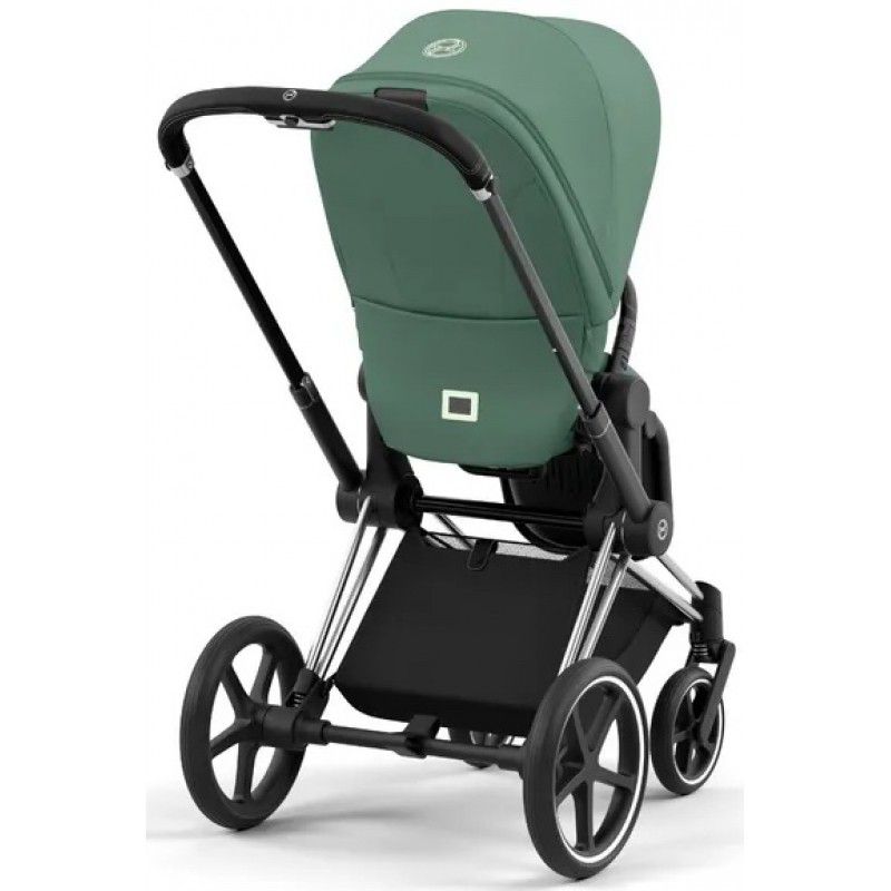 Коляска 2 в 1 Cybex Priam 4.0 Leaf Green шасі Chrome Black