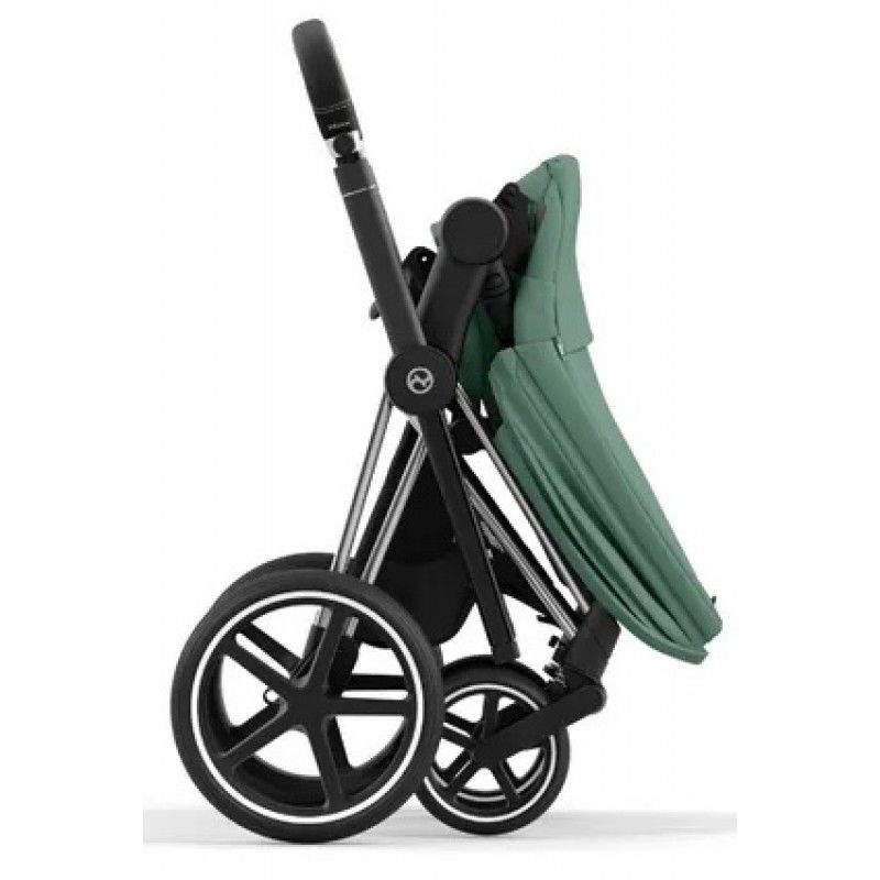 Коляска 2 в 1 Cybex Priam 4.0 Leaf Green шасі Chrome Black
