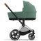Коляска 2 в 1 Cybex Priam 4.0 Leaf Green шасси Chrome Brown