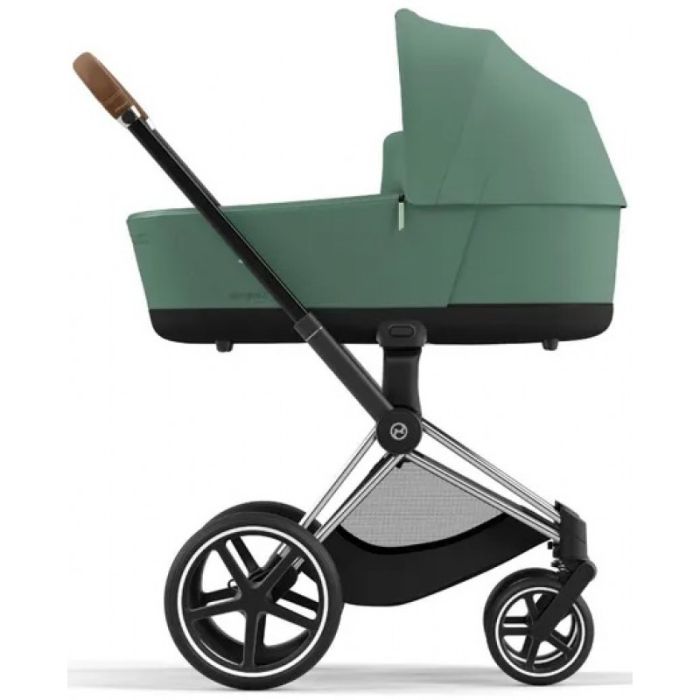 Коляска 2 в 1 Cybex Priam 4.0 Leaf Green шасси Chrome Brown