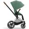 Коляска 2 в 1 Cybex Priam 4.0 Leaf Green шасси Chrome Brown
