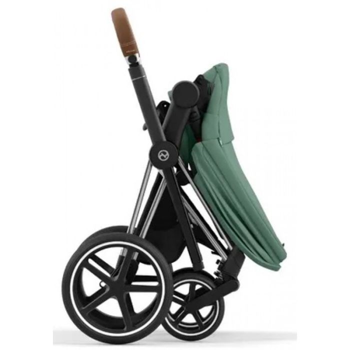 Коляска 2 в 1 Cybex Priam 4.0 Leaf Green шасси Chrome Brown