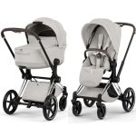 Коляска 2 в 1 Cybex Priam 5.0 Style Collection City Grey шасси Chrome
