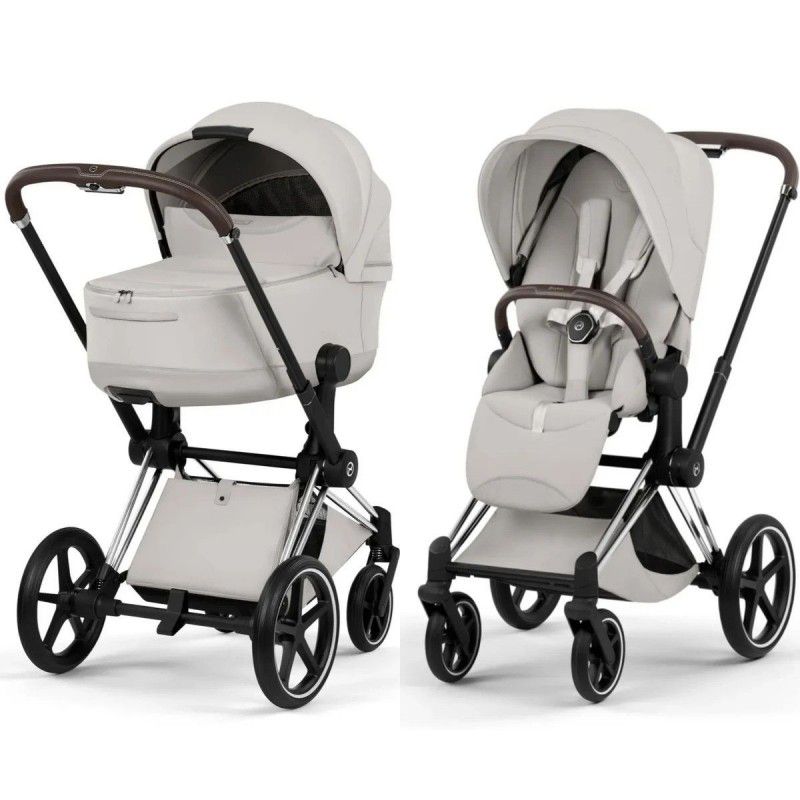 Коляска 2 в 1 Cybex Priam 5.0 Style Collection City Grey шасси Chrome