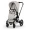Коляска 2 в 1 Cybex Priam 5.0 Style Collection City Grey шасі Matt Black