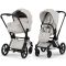 Коляска 2 в 1 Cybex Priam 5.0 Style Collection City Grey шасі Matt Black