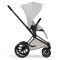 Коляска 2 в 1 Cybex Priam 5.0 Style Collection City Grey шасі Matt Black