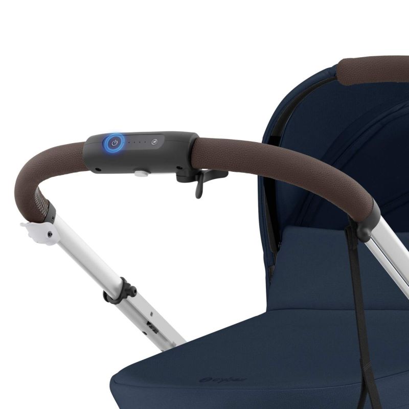 Коляска Cybex eGazelle S Silver Frame Ocean Blue