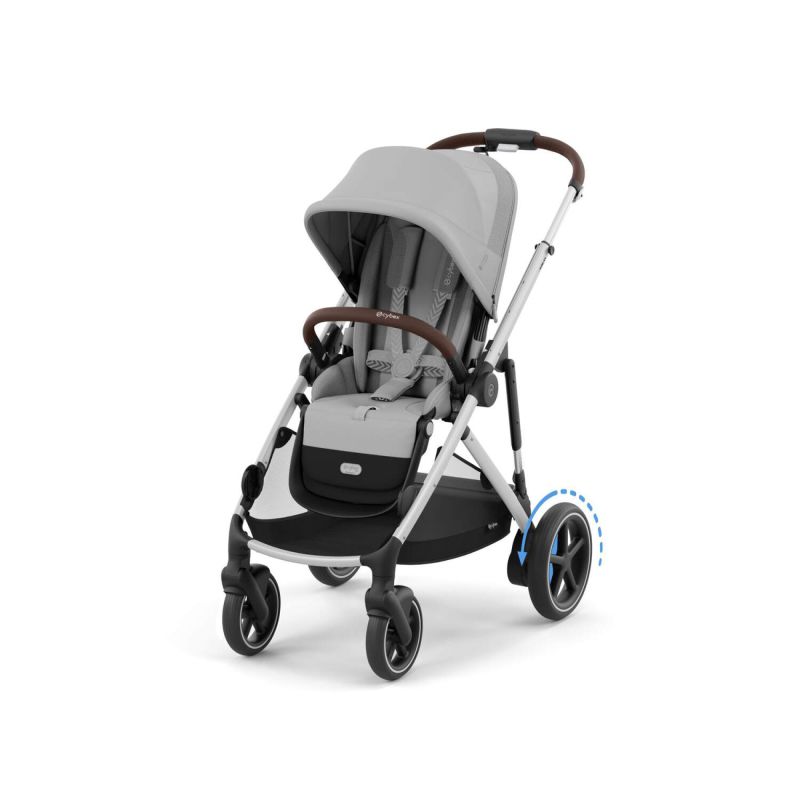 Коляска Cybex eGazelle S Silver Frame Stone Grey
