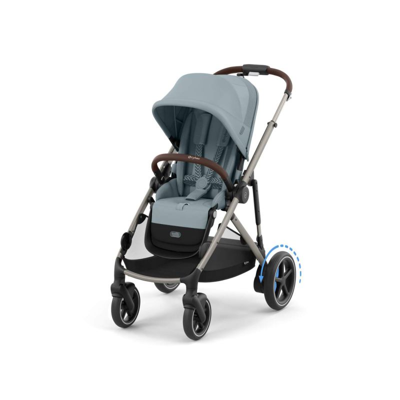 Коляска Cybex eGazelle S Taupe Frame Stormy Blue