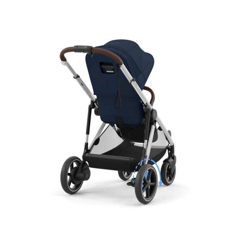 Коляска Cybex eGazelle S Silver Frame Ocean Blue