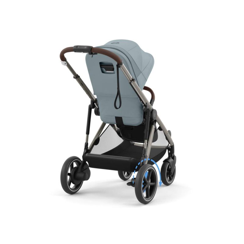 Коляска Cybex eGazelle S Taupe Frame Stormy Blue
