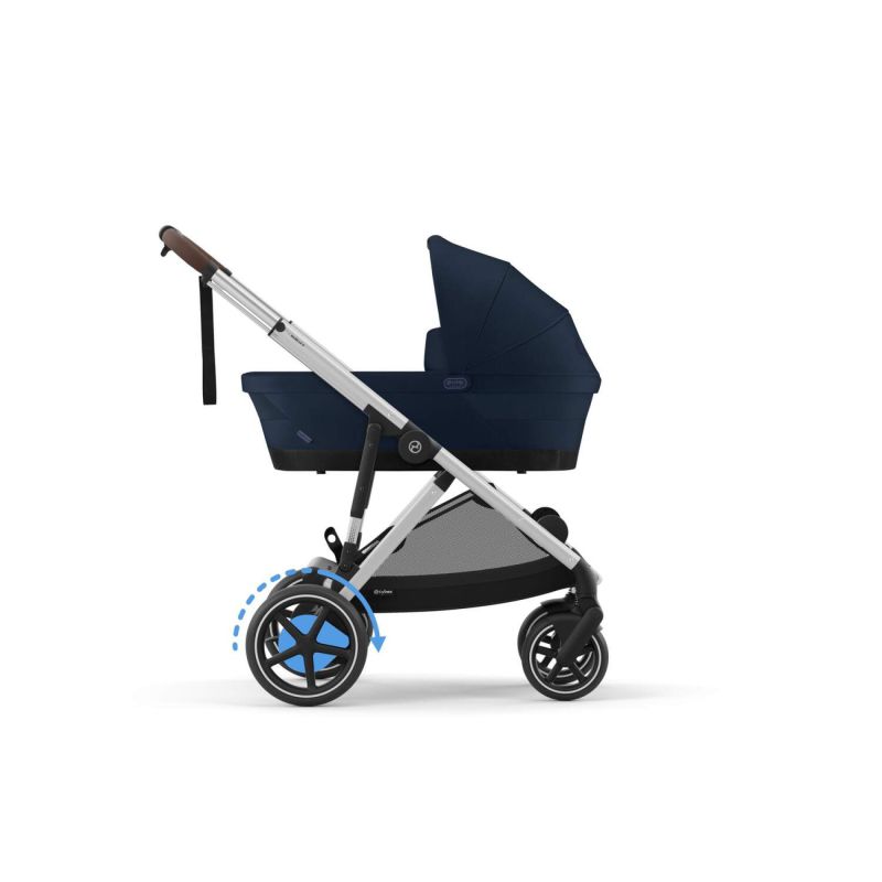 Коляска Cybex eGazelle S Silver Frame Ocean Blue