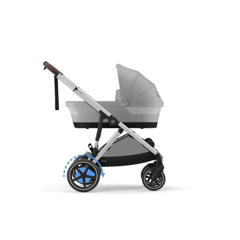 Коляска Cybex eGazelle S Silver Frame Stone Grey