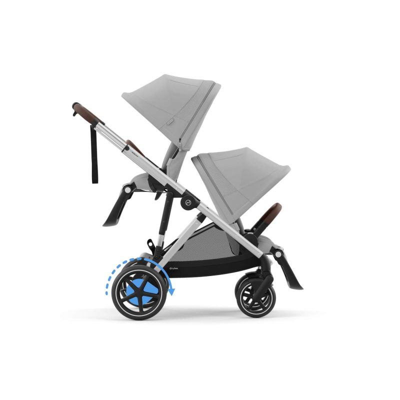 Коляска Cybex eGazelle S Silver Frame Stone Grey