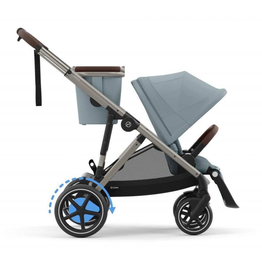 Коляска Cybex eGazelle S Taupe Frame Stormy Blue